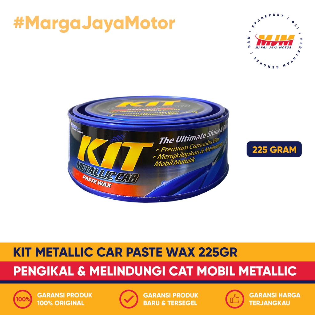 Kit Paste Metallic Car Wax 225gr Pengkilap Kendaraan Metallic Kit