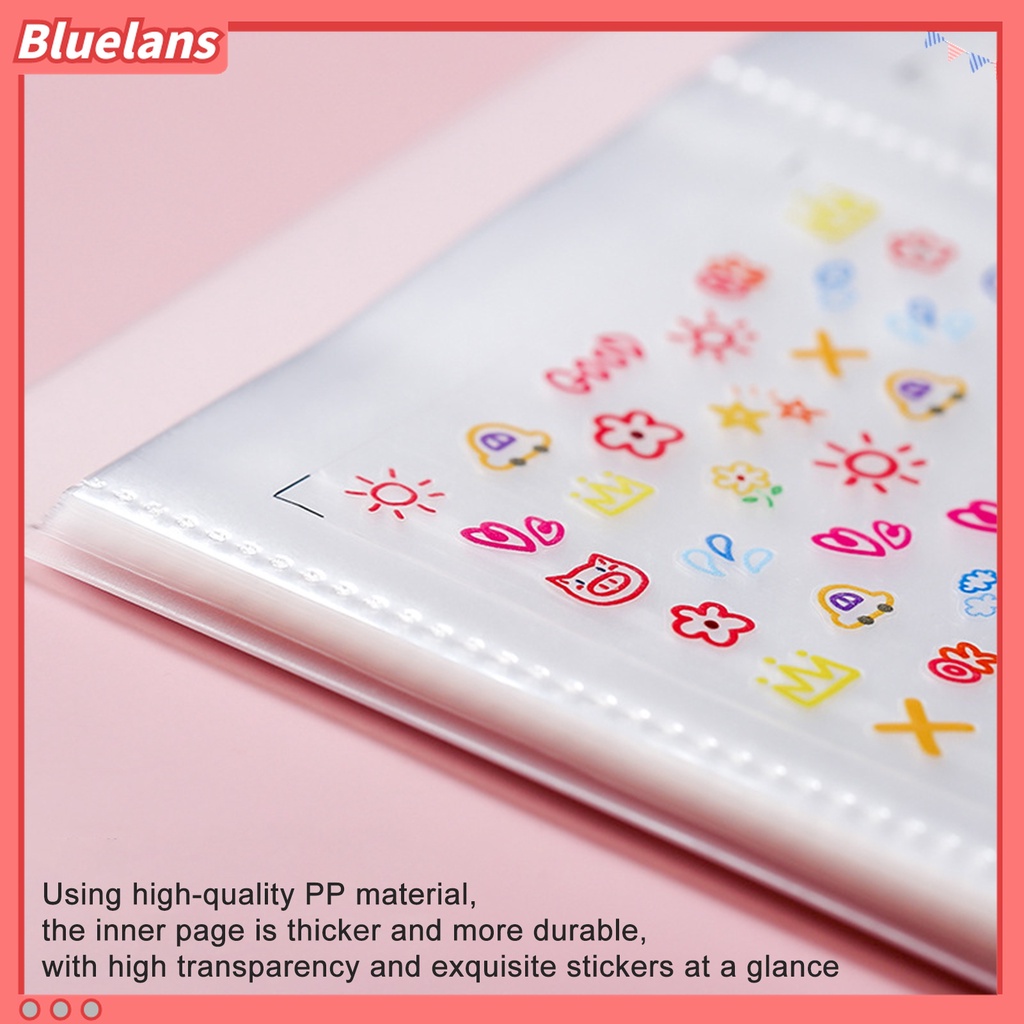 (In Stock) Kacamata Hitam Lensa Warna Warni ♡Buku Album Penyimpanan Stiker Kuku 144 Slot Transparan Untuk Salon