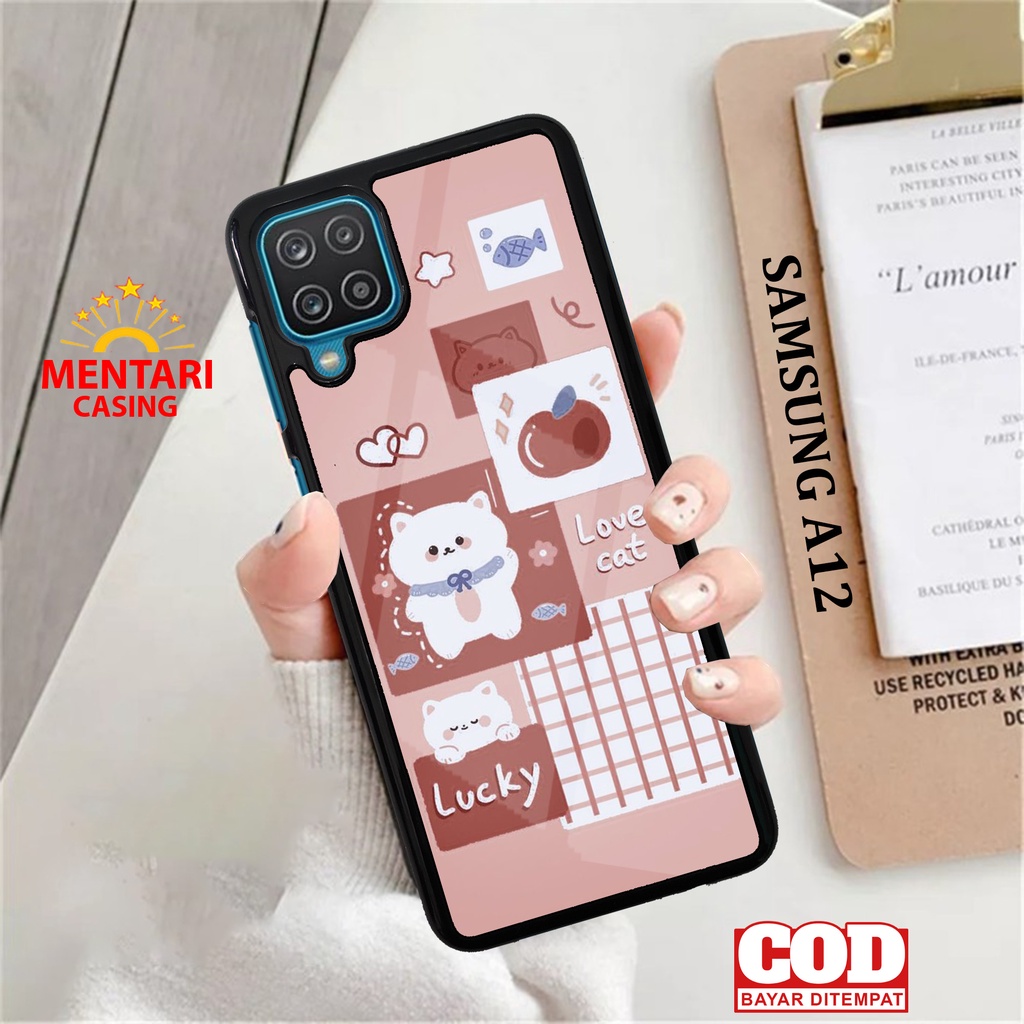Case SAMSUNG A12 CASING SAMSUNG A12 [ CUTE ] Mentari casing case hp kondom hp case custom case casin