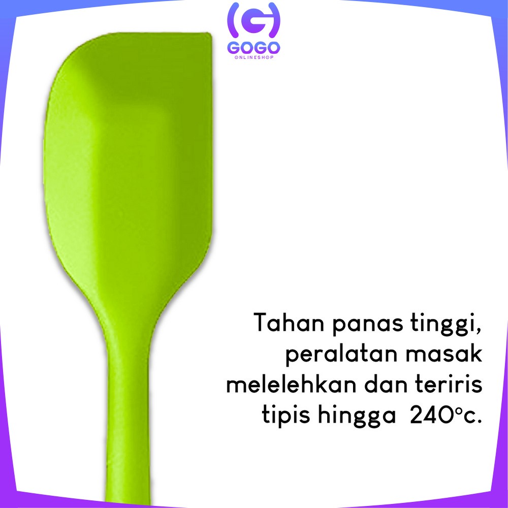 GOGO-C276 Spatula Silikon Tahan Panas Set 6IN1 Sutil Silicone Set Lengkap / Peralatan Dapur Kitchen Tool / Kitchen Utensil Set