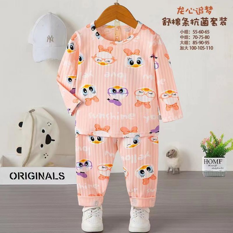 Grosir baju anak import bahan salur PP Baju tidur anak, piyams anak impor