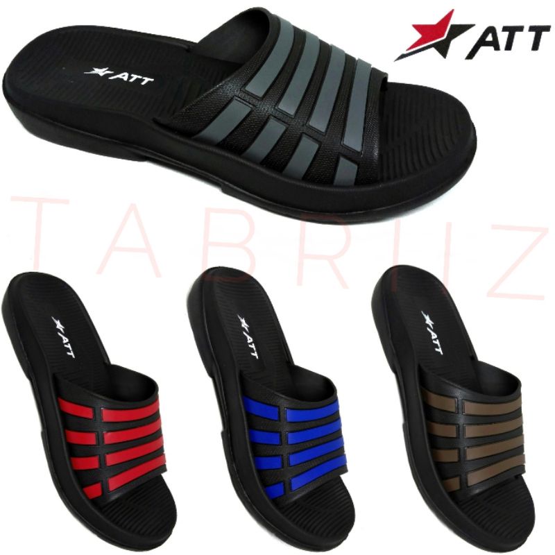 Sandal Slop ATT Sandal Dewasa Sandal Pria Cowok Keren ATT - Model Trendi Ringan Tahan Air