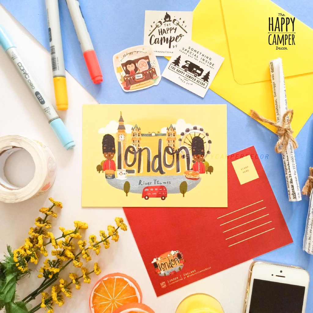 

London Postcard / Kartu Pos