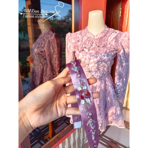 BELT SABUK KEBAYA FULL PAYET TERMURAH real pict foto sendiri