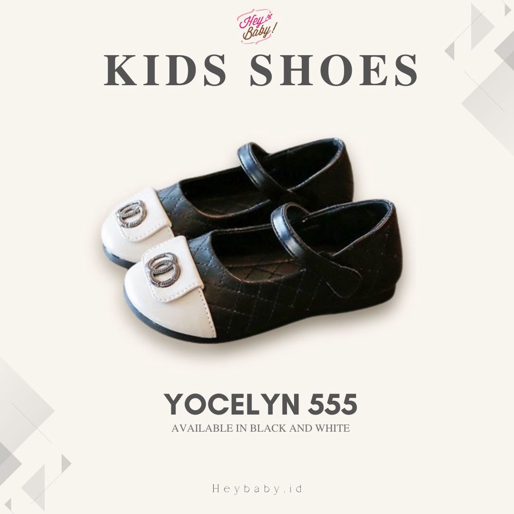 HEYBABY- Yocelyn 555 Flat Shoes sepatu anak perempuan import