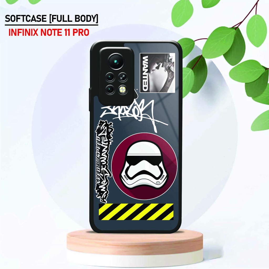 Softcase Kaca Infinix Note 11 Pro - Hardcase Glossy Infinix Note 11 Pro - Fashion [ Starwars 2 ] - P