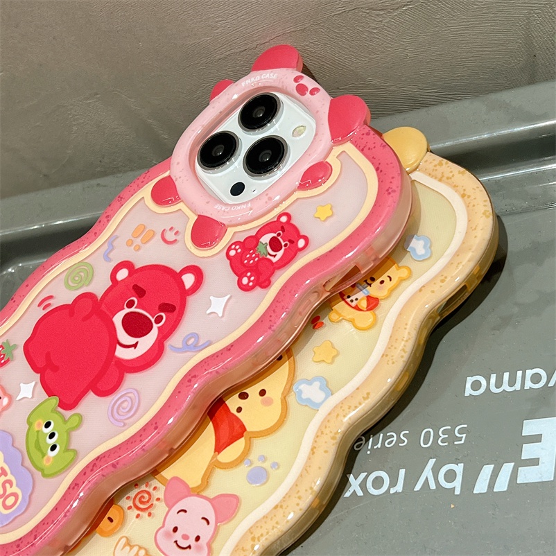 Soft Case Pelindung Motif Kartun Beruang Monster Untuk iPhone 14 13 12 11 Pro Max X Xr Xs Max 7 8 6 6s Plus