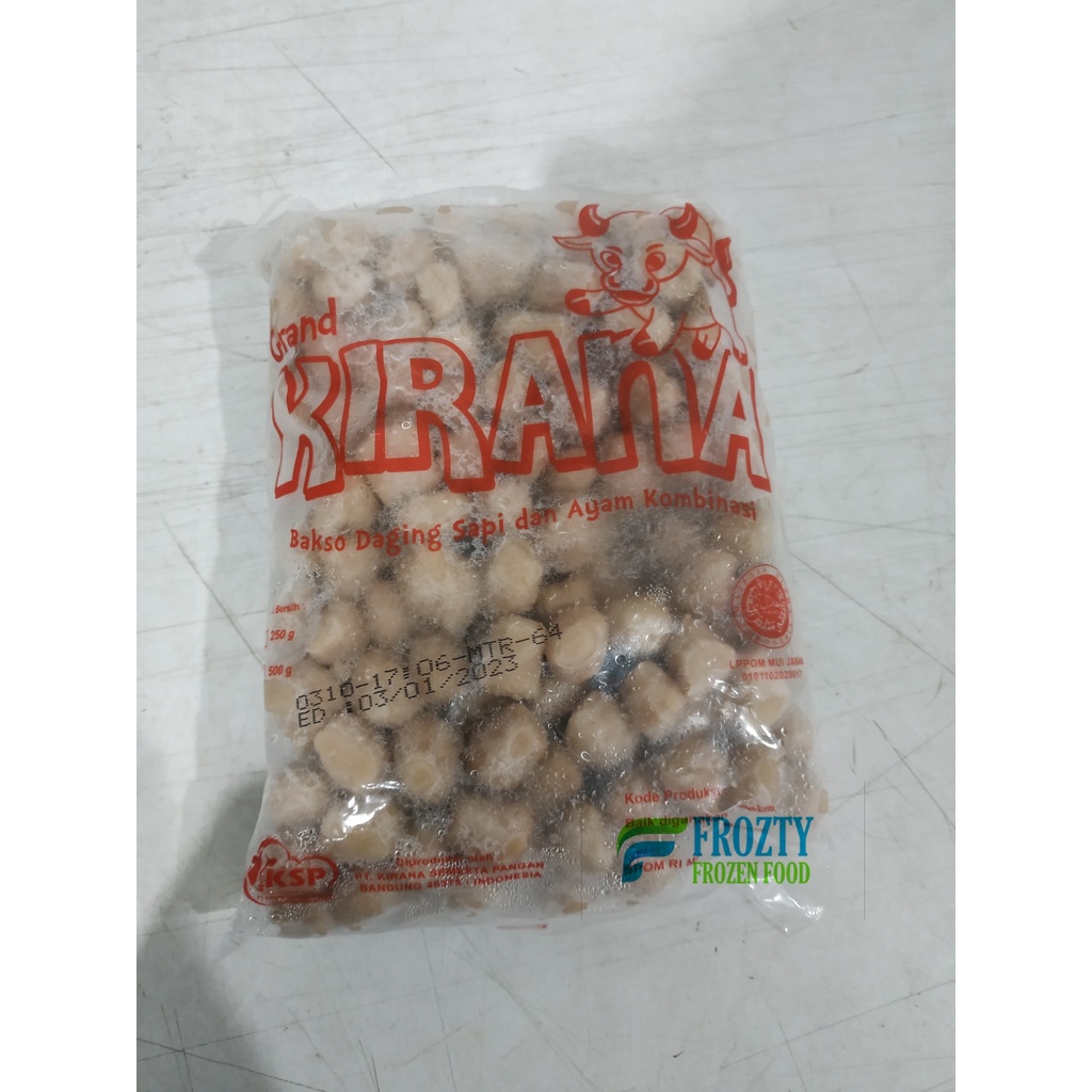 Baso Mutira Merk Kirana berat 500 gr