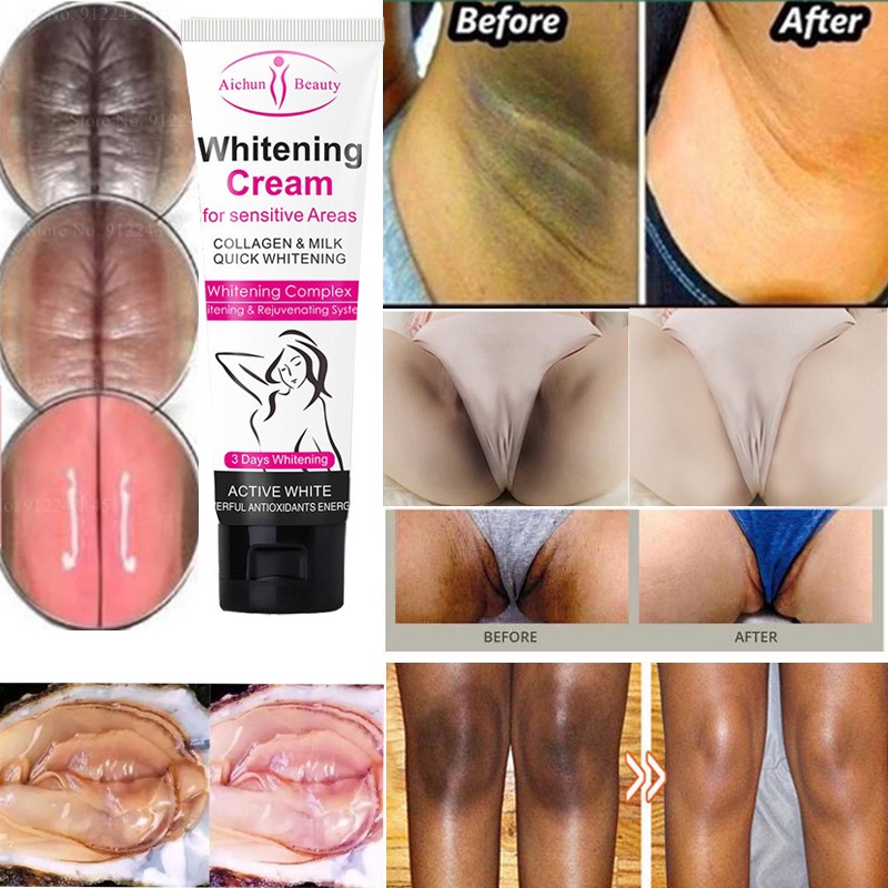 Cream Krim pemutih selangkangan Cream Krim pemutih ketiak Cream pemutih leher Cream pemutih badan Krim pemutih dan tangan kaki Cream pemutih kulit Pencerah selangkangan Ketiak Hitam Pencerah Bibir Nipple Private Vagina Pemutih Essence