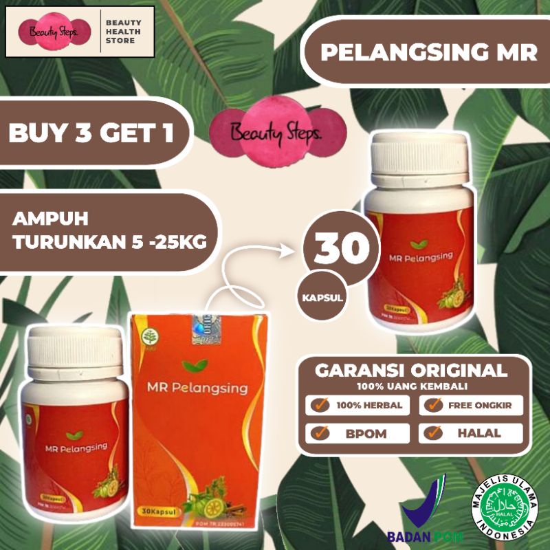 COD PROMO BELI 3 GRATIS 1 PELANGSING MR | PELANGSING BADAN MR ORIGINAL OBAT DIET BPOM CEPAT DAN AMPU