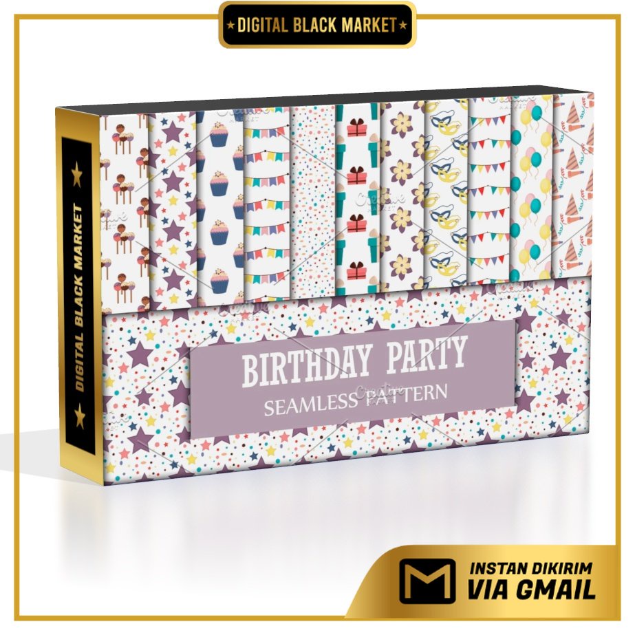 Happy Birthday Seamless Patterns