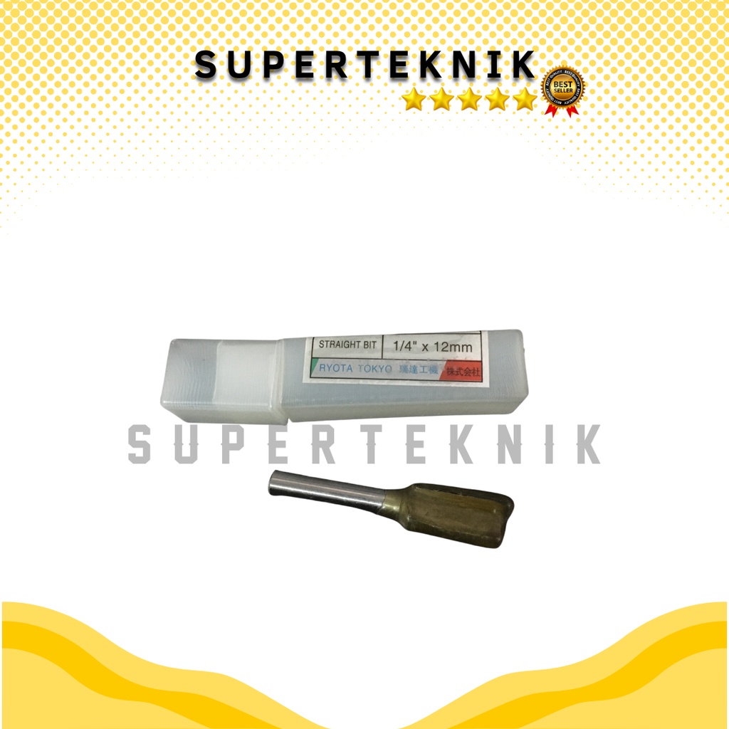 Mata Profil Kayu Lurus Straight Bit 12mm  WOOD