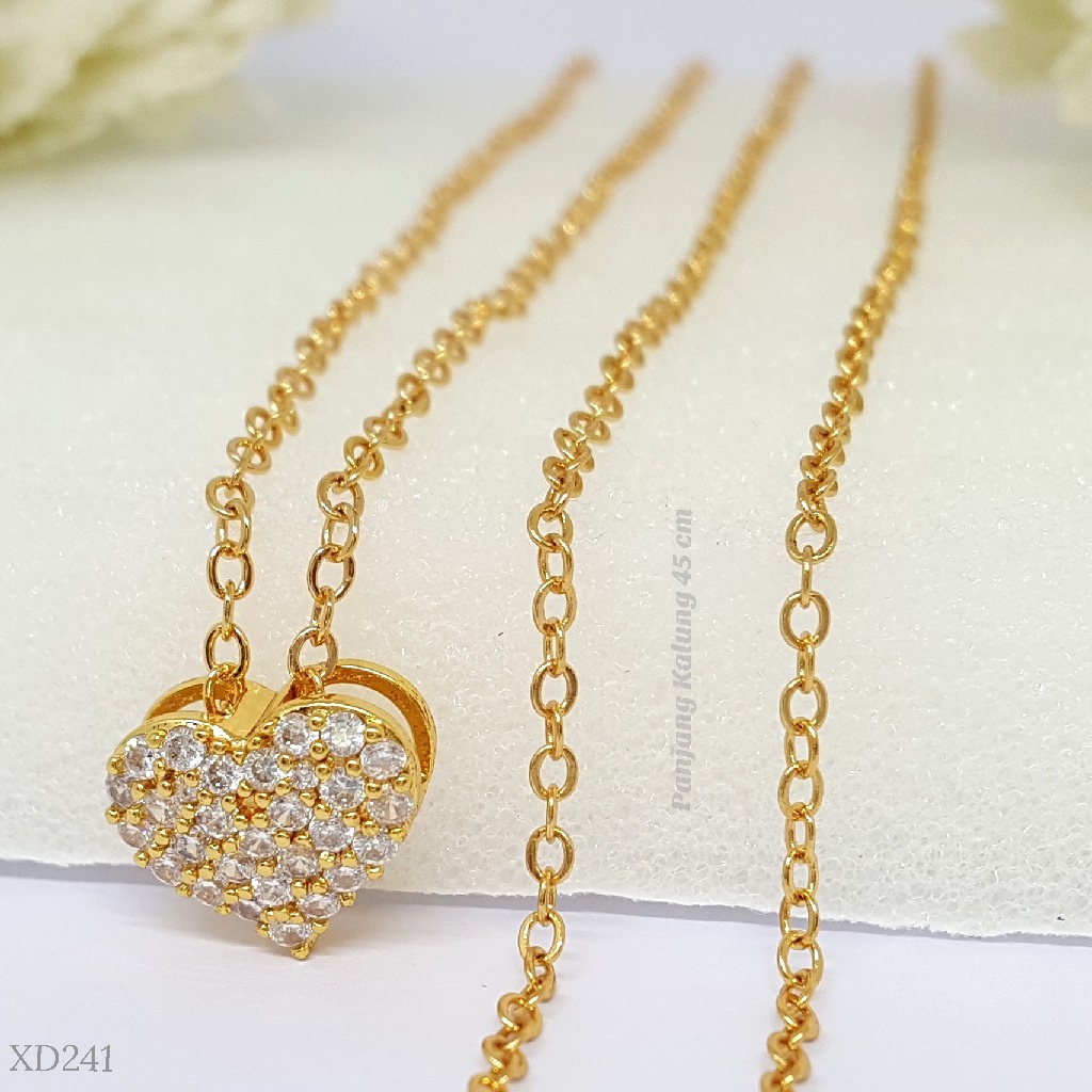 PGX Kalung Wanita Xuping Perhiasan Lapis Emas Aksesoris Fashion Premium - XD040