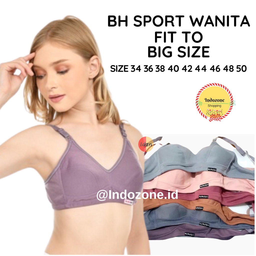 SPORT BRA BH Remaja dan Wanita Dewasa FIT TO JUMBO BIG SIZE 34 - 50