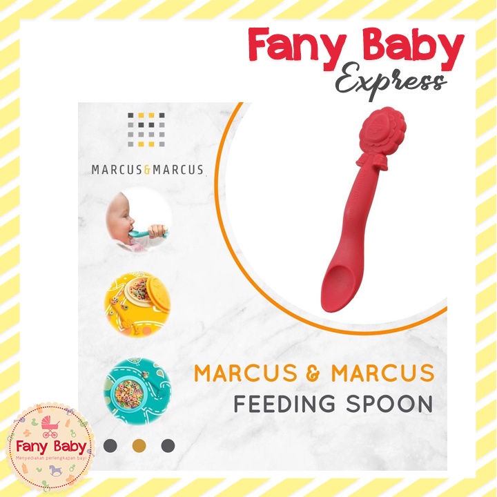 MARCUS MARCUS SILICONE FEEDING SPOON