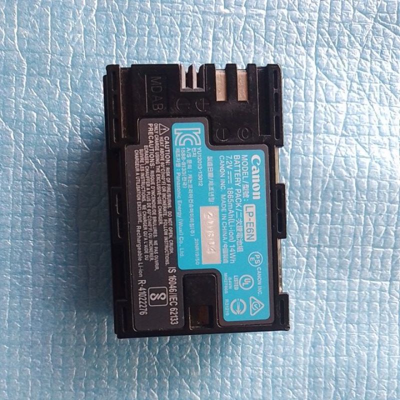 batre canon LP e6n cabutan canon 60d ori