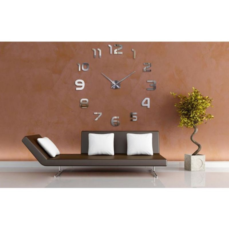 Taffware Jam Dinding Besar DIY Giant Wall Clock Quartz Creative Design 80-130cm - DIY-105