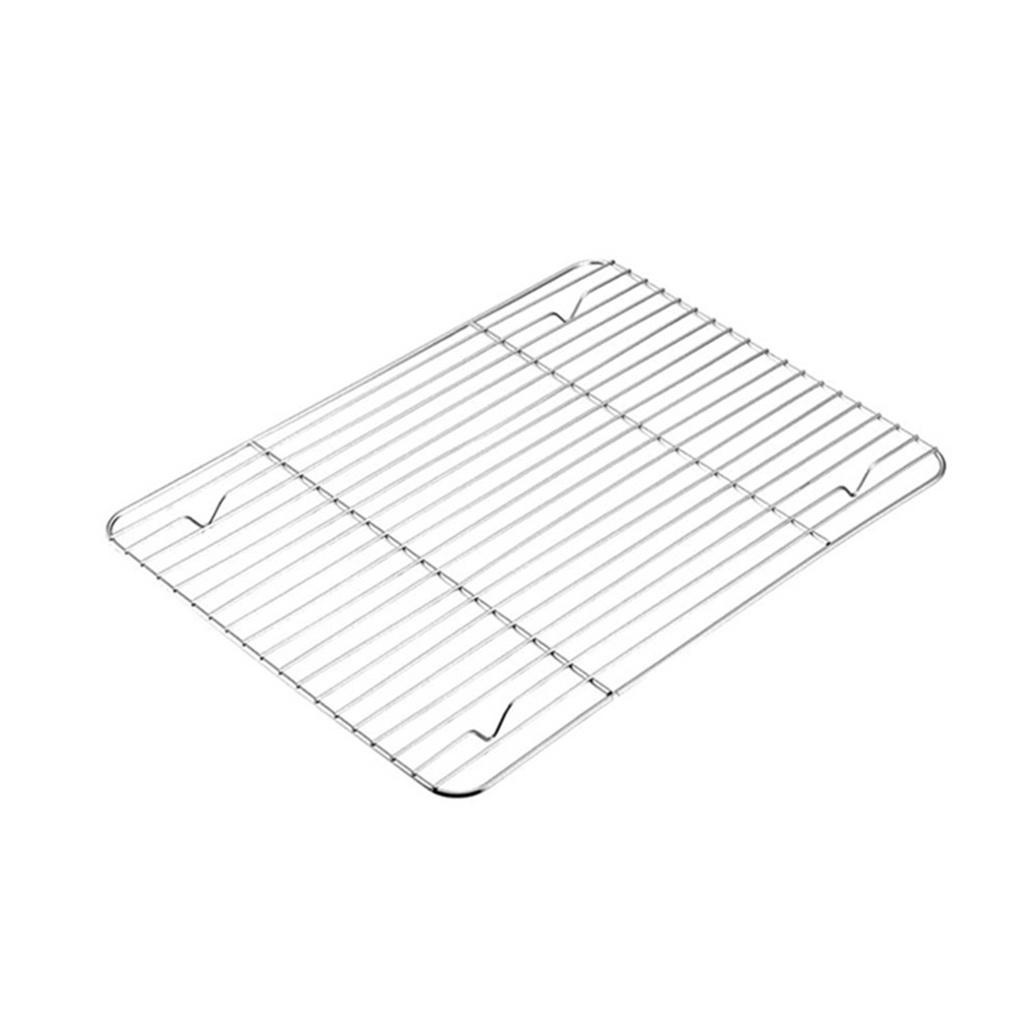 Loyang Kotak Kotak Cooling Rack Chef Stainless Steel Pan Oven Bakeware Untuk Masak Dapur23 5x17 5x2 5cm