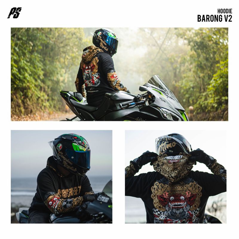 [ COD FREE STICKER ] HOODIE PROSTREET BARONG V2 NEW BLACK M-XXL/ JAKET PROSTREET  BARONG V2 ORIGINAL