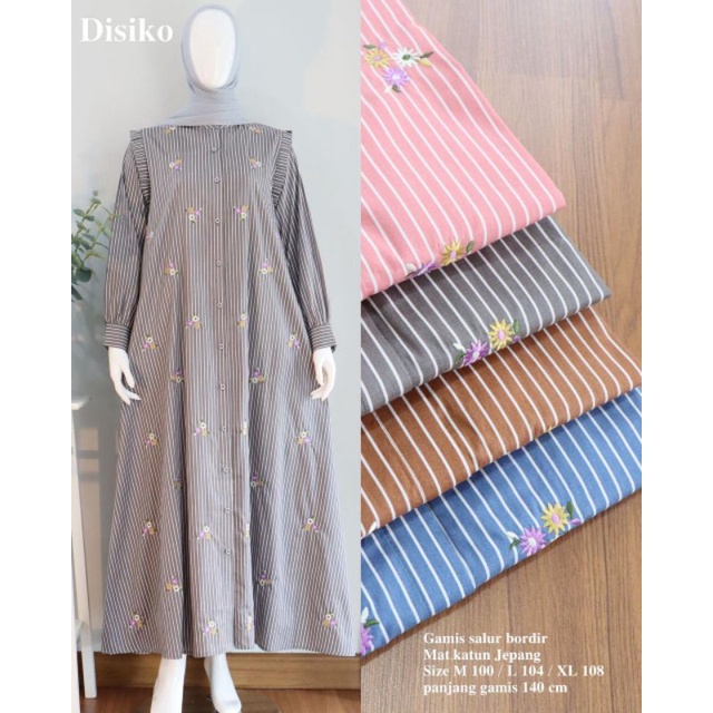 Gamis Nala Disiko Exclusive , Gamis Katun jepang renda, Original Disiko Exclusive , Gamis renda Cant