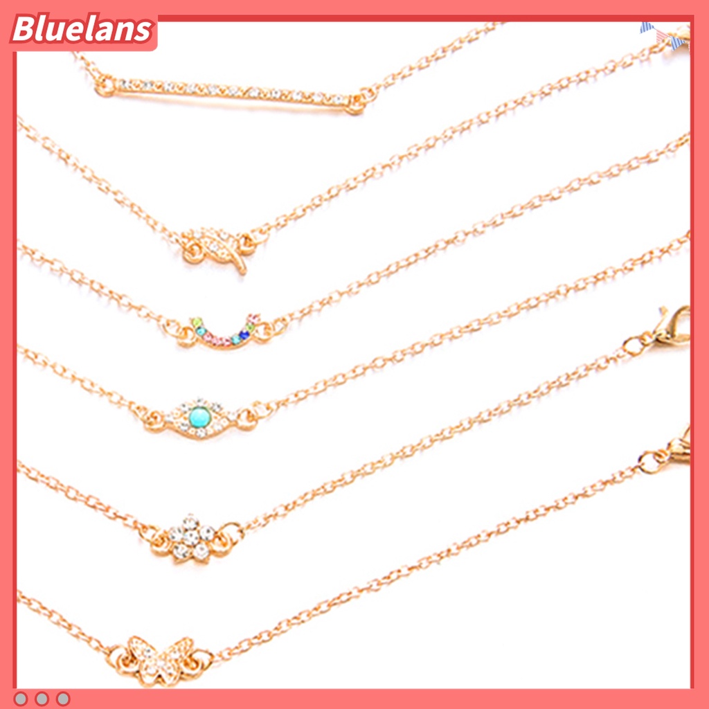 Gelang Rantai Bentuk Kupu-Kupu Bahan Alloy Untuk Wanita