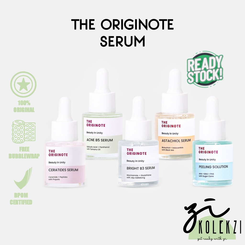 Jual `KOLEKZI` THE ORIGINOTE SERUM (BRIGHT B3/ACNE B5/CERATIDES ...