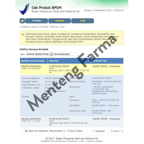 Plantacid Forte Sirup 100 mL - Obat Asam Lambung, Maag, Tukak Usus