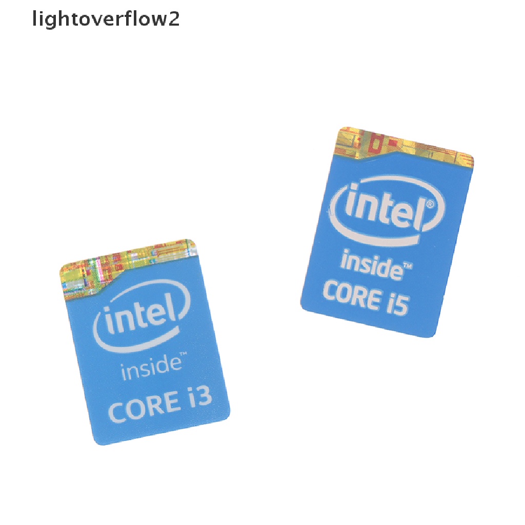 (lightoverflow2) 5pcs Stiker Label 4th Generation Intel Core I3 I5 I7 Untuk Dekorasi Notebook