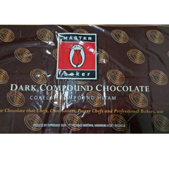 

idS8e8D--DCC TULIP kurleb 250gr Dark Choco Compound Coklat Blok Leleh