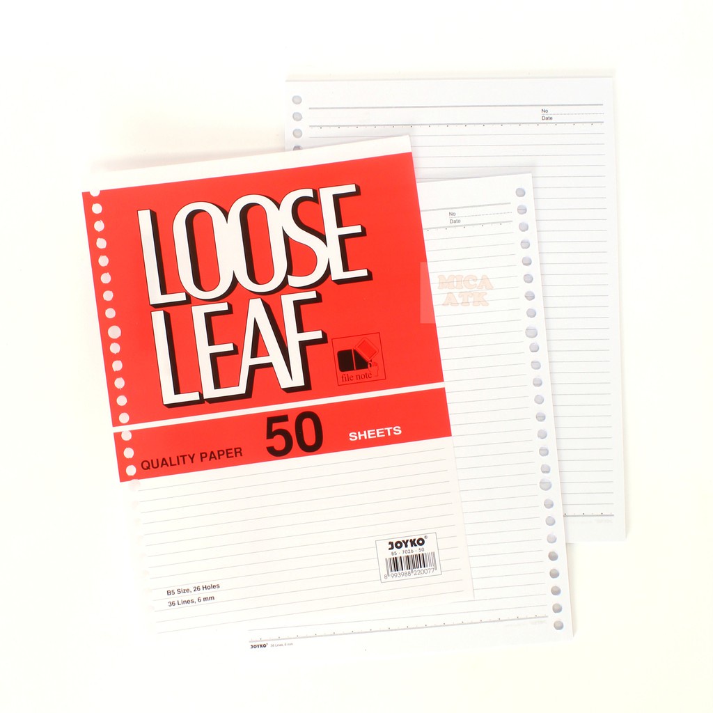 

JOYKO Loose Leaf B5-7026 [ 50 Lembar ]