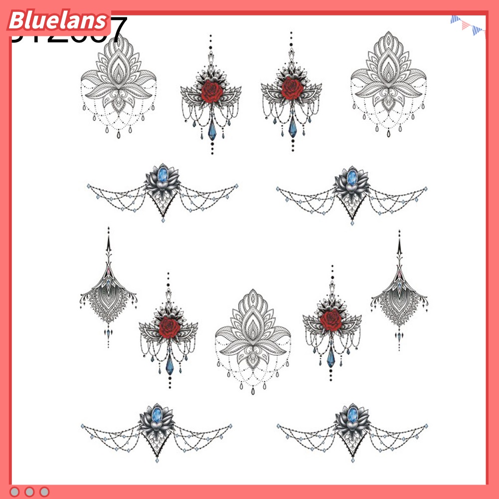 (In Stock) Kacamata Hitam Lensa Warna Warni ♡Butterfly Stiker Decal Transfer Air Motif Kupu-Kupu / Kelopak Bunga Untuk Manicure