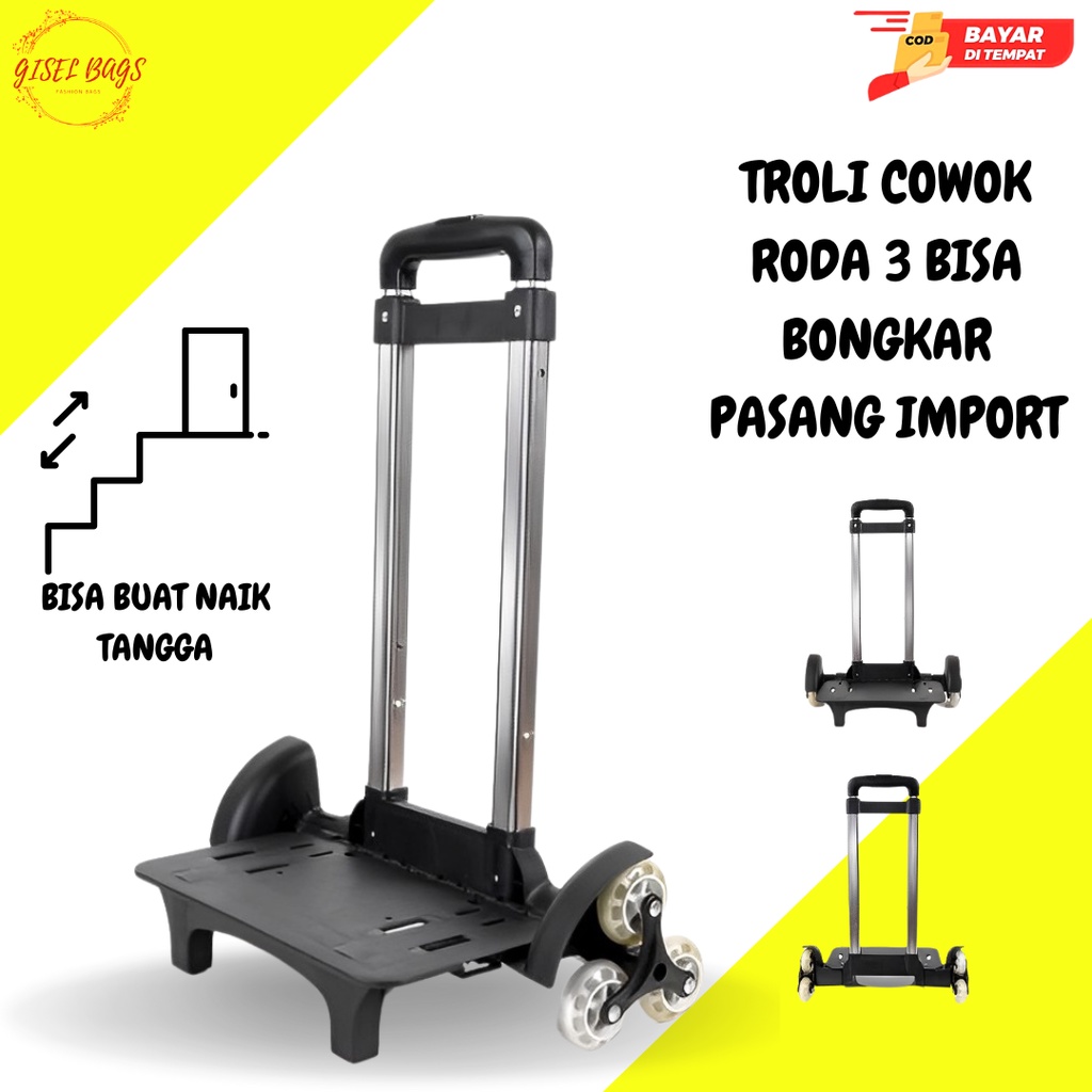 Troli Roda 3 sekolah sd / troli import roda 3 / troli sekolah roda 3