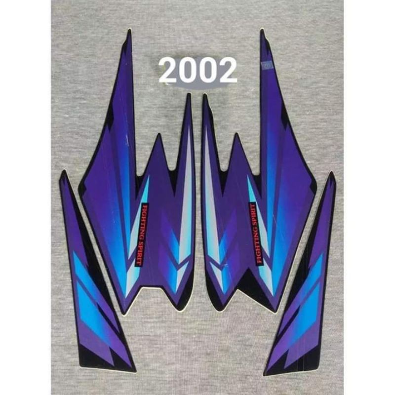 lis stiker striping rx king 2002 hitam ungu  lengkap seperti di gambar
