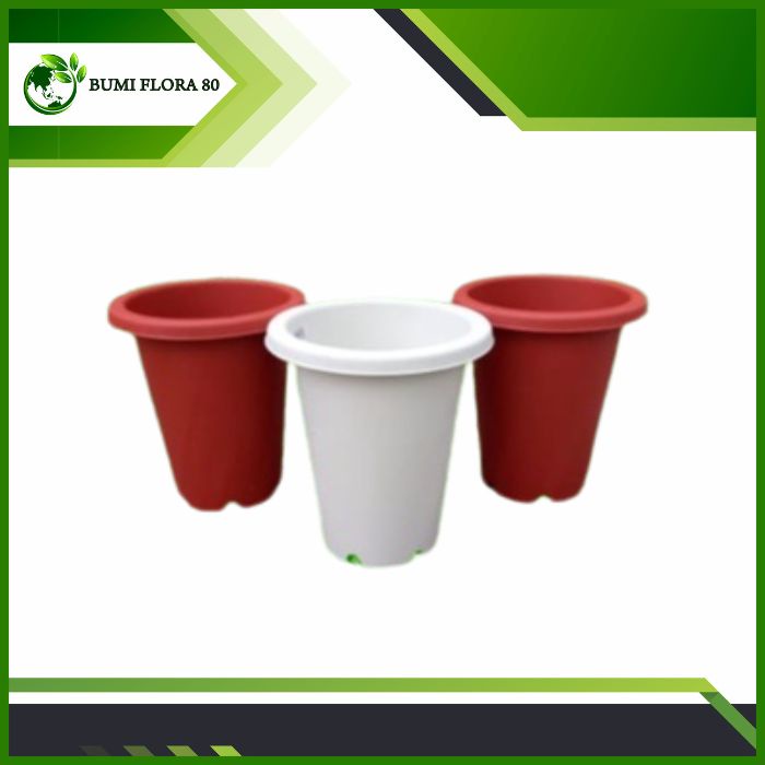 Pot 18 RUBY Tinggi/ Pot Plastik/ Pot Bunga