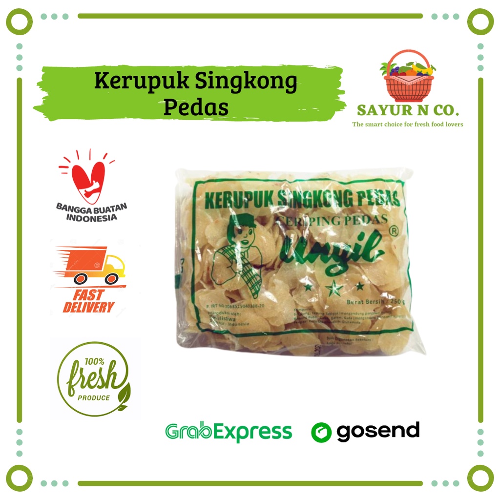 

Kerupuk Singkong Pedas 250gr | Sayur N Co Bekasi