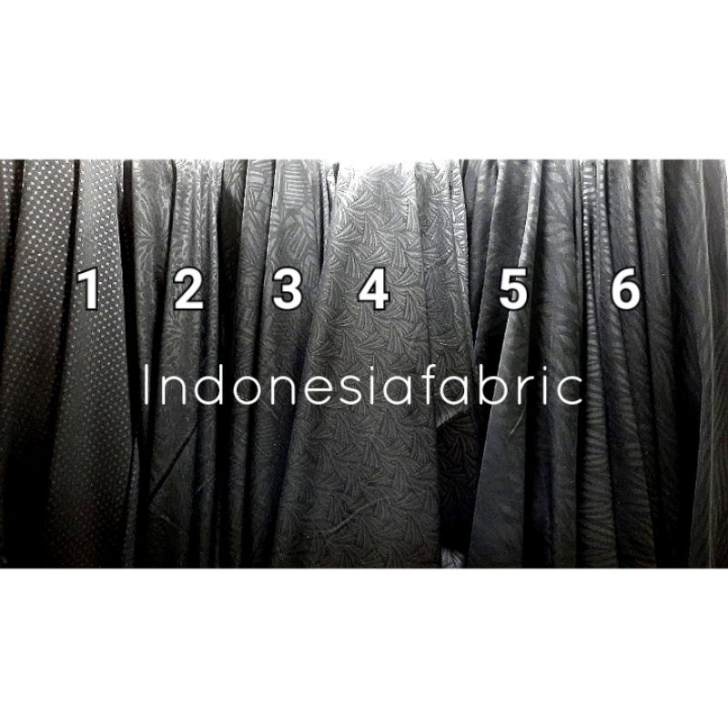 Kain wolfis jetblack embos wolfis emboss jetblack meteran