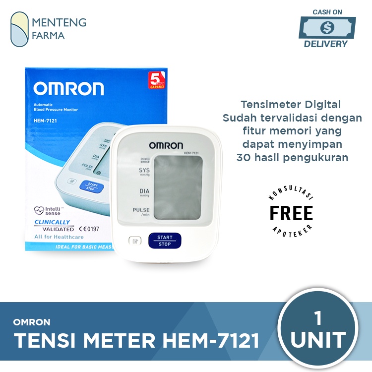 Tensimeter Digital Omron HEM-7121 - Alat Pengukur Tekanan Darah