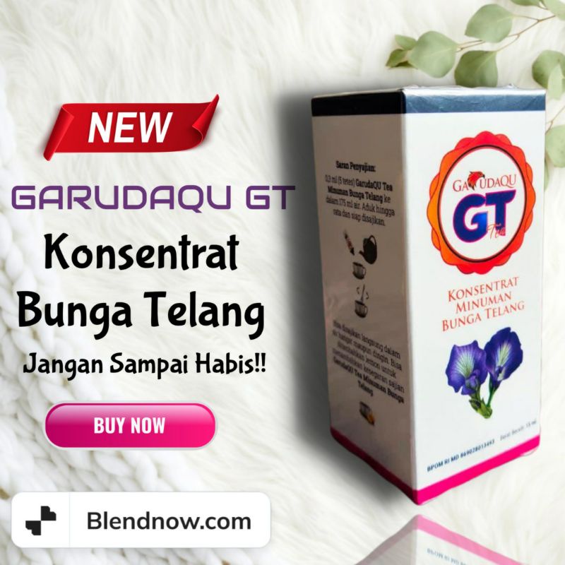 Herbal Teh Biru Ekstrak Bunga Telang GARUDAQU GT Original 15 ml