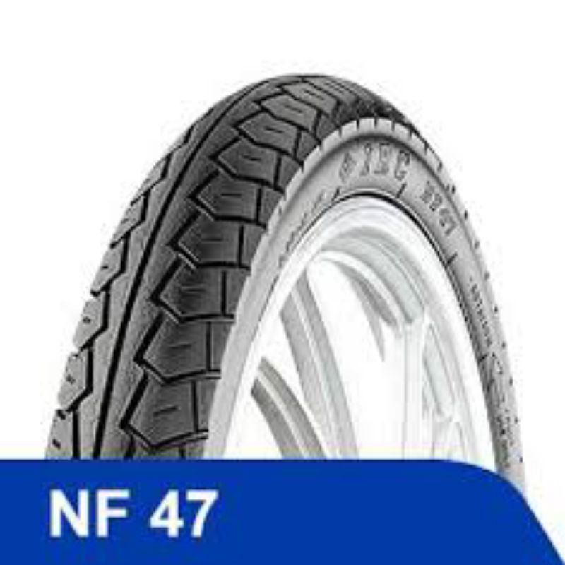 IRC NF47   BAN LUAR MOTOR RING DEPAN BELAKANG RING 17(BUKAN TUBLES)UKURAN 250-17 STOK SEMUA BARU NO 