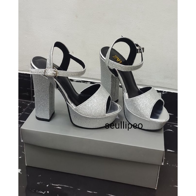 high heels 13cm premium gliter