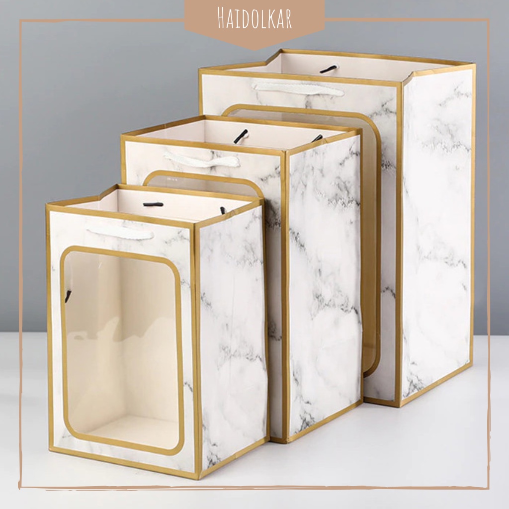 

Paper bag bunga XL kantong hadiah paper bag kado goodie bag souvenir paper bag boneka