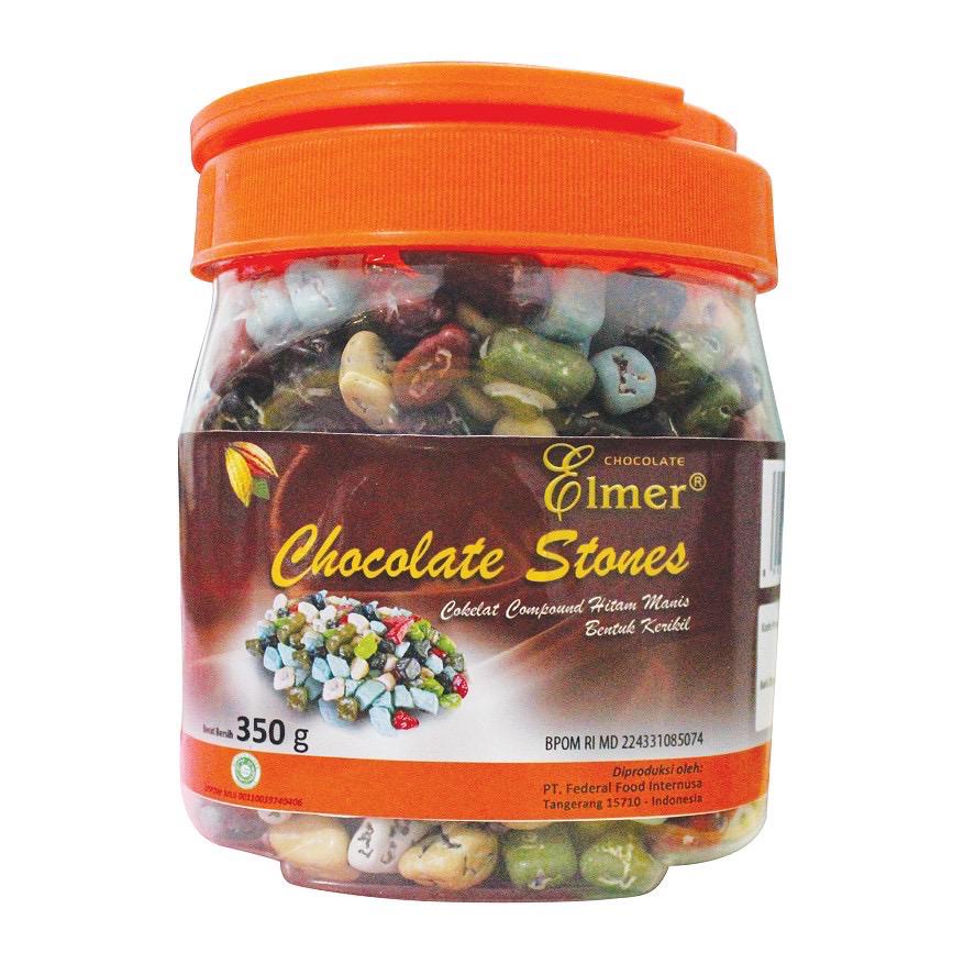 Elmer Chocolate Mini Stone 350gram Bentuk Kerikil Batu