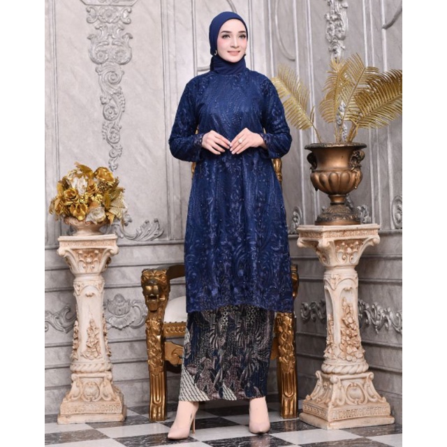 TUNIK TILLE BORDIR // BAHAN TILLE BORDIR PREMIUM FULL // By Aldi