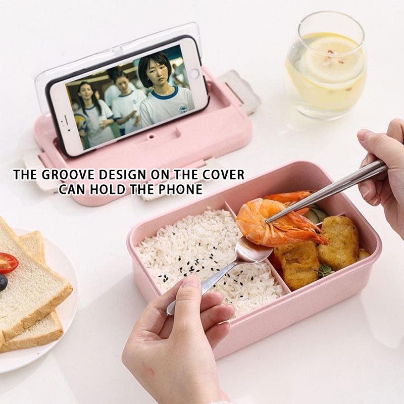 [ACQ] Tempat Makan Lunch Box Set Jerami-3