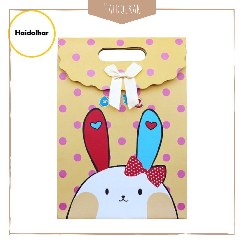 

Paper bag hampers kantong kado paper bag baju goodie bag rabbit L kantong hadiah tebal