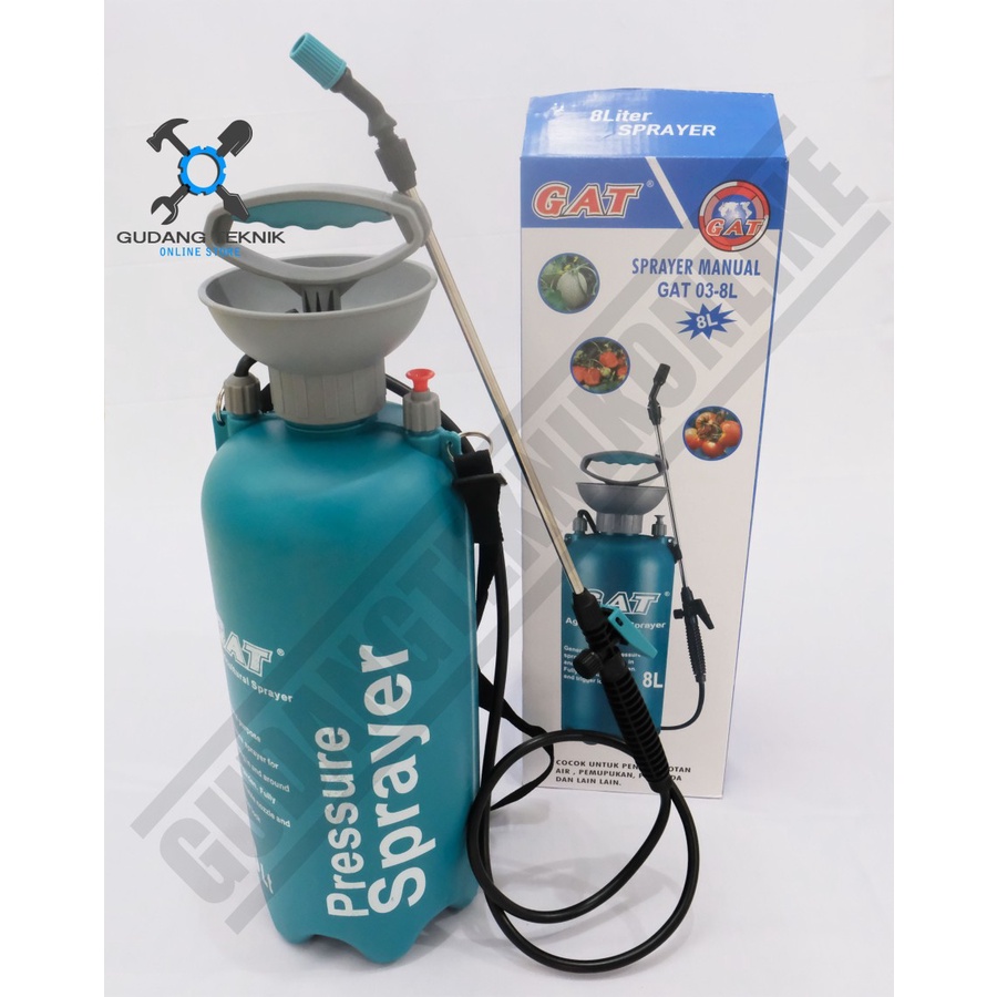 Sprayer Manual Kapasitas 2 5 8 10 Liter DRAGON MOLLAR GAT / Semprotan Hama Disenfektan 2Liter 5Liter 8Liter 10Liter Semprot Pressure Hama DRAGON MOLLAR GAT