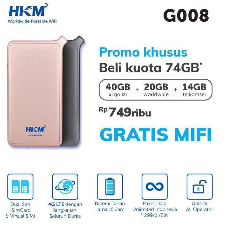 Terbaik Modem Unlock Mifi Wifi XL GO IZI 20GB