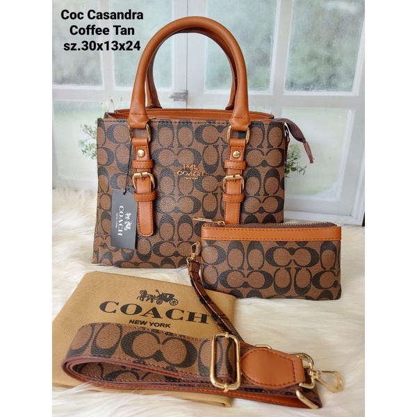 Coc Casandra  3 ruang  Top Handle  free dompet