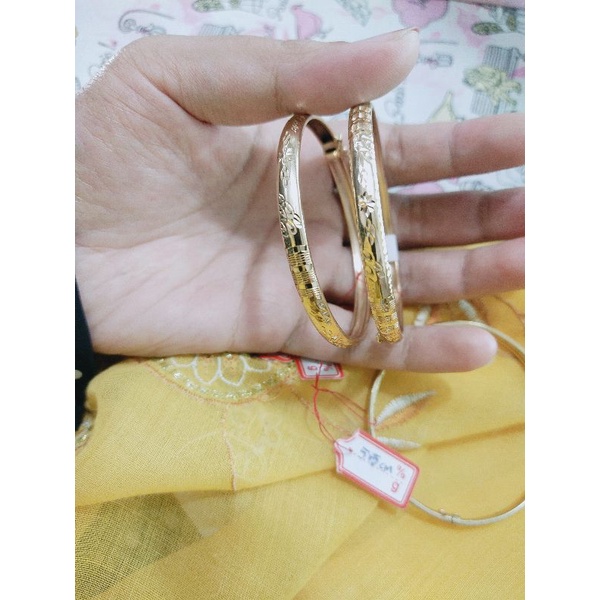 Gelang Swasa Bangkok Cembung lebar 5mm Remaja Dan Dewasa Kurus DM 5cm