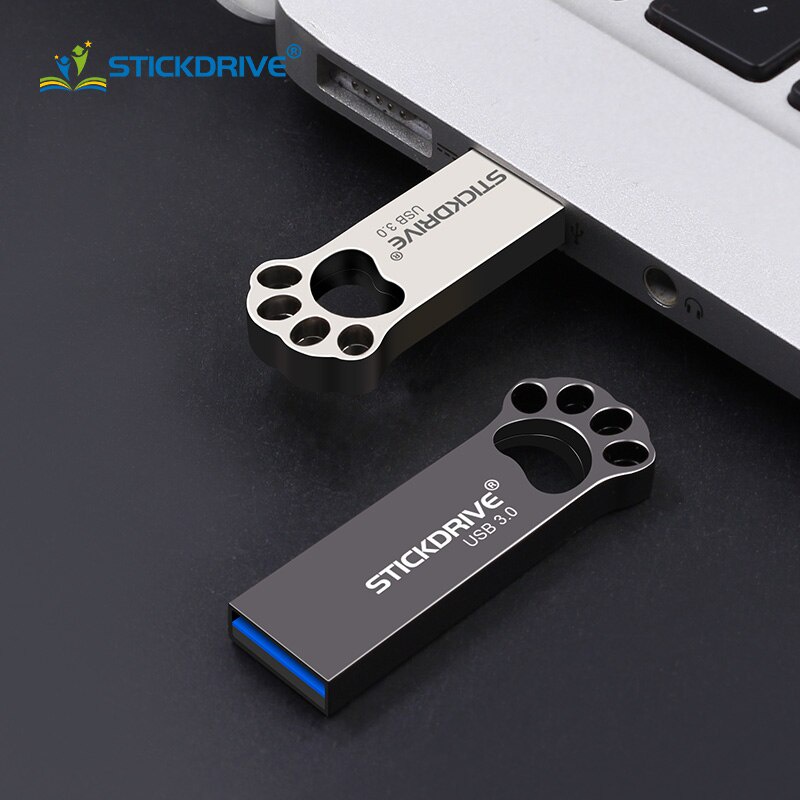 Cute Cat Claw USB 3.0 High Speed Flash Drive 1TB 2TB Metal Memory Stick Pen Drive